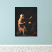 Portrait eines Affen Leinwanddruck (Insitu (Holzboden))