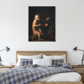 Portrait eines Affen Leinwanddruck (Insitu (Schlafzimmer))