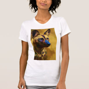 Portrait eines afrikanischen Wildhundes T-Shirt