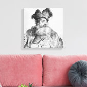 Portrait eines alten Mannes Leinwanddruck (Insitu (Wohnzimmer))