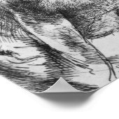 Portrait eines alten Mannes Poster (Ecke)