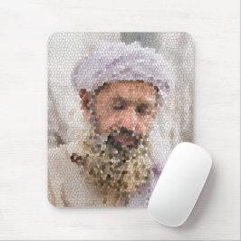 Portrait eines älteren Afghanen Mousepad