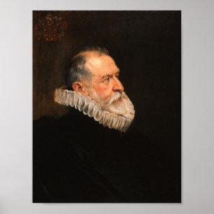Portrait eines älteren Mannes - Rubens Barockdruck Poster