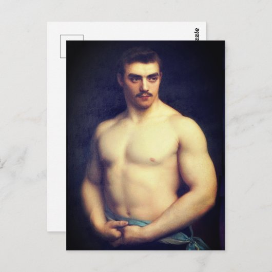 Portrait eines Athleten Postkarte (Vorne/Hinten)