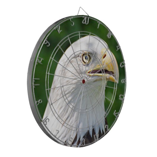 Portrait eines Bald-Adlers Dartscheibe (Vorderseite Links)