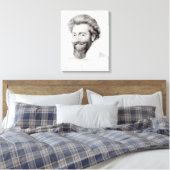 Portrait eines Barteten Leinwanddruck (Insitu (Schlafzimmer))