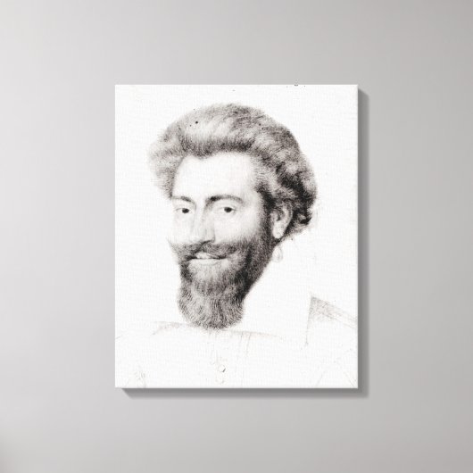 Portrait eines Barteten Leinwanddruck (Vorderseite)