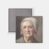 Portrait eines Bauern Magnet (Vorderseite/Rückseite)