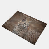 Portrait eines Bobcat Fußmatte (Schrägansicht)