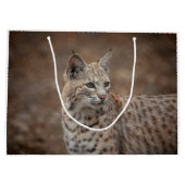 Portrait eines Bobcat Große Geschenktüte (Rückseite)