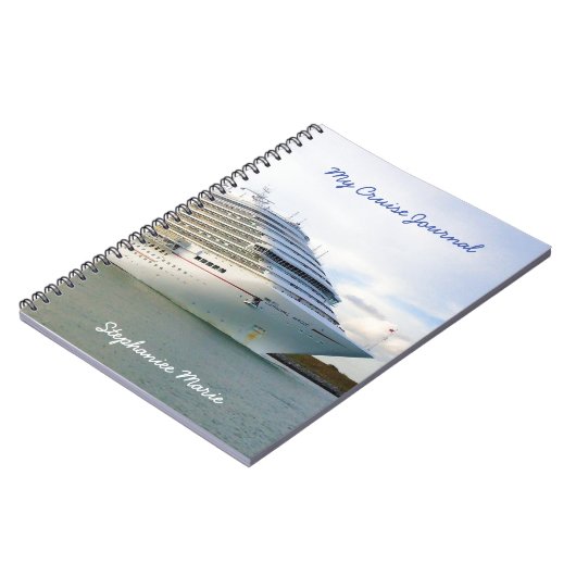 Portrait eines Bow Personalisiert Cruise Journal Notizblock (Linke Seite)