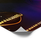 Portrait eines coolen Goldenen Roboters | Art der  Poster (Ecke)