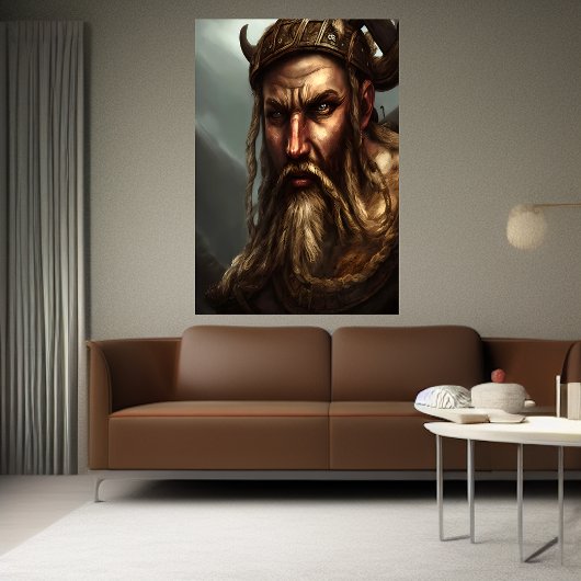 Portrait eines dänischen Besuchs | AI Art Poster