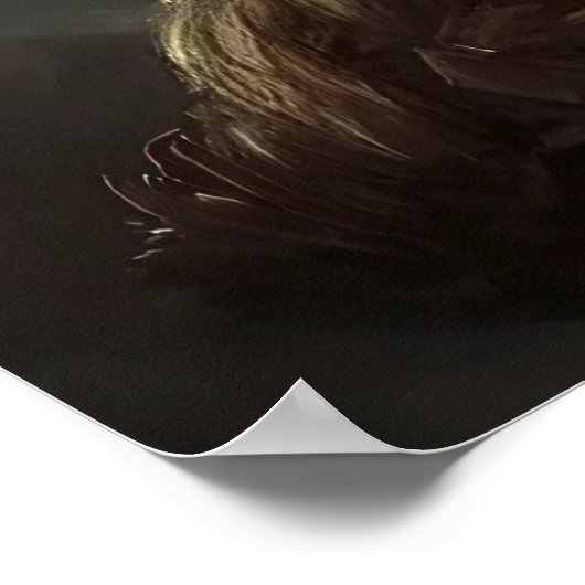 Portrait eines dänischen Besuchs | AI Art Poster (Ecke)