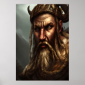 Portrait eines dänischen Besuchs | AI Art Poster (Vorne)