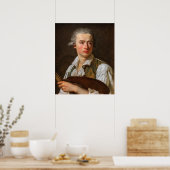Portrait eines David Pupil Poster (Küche)