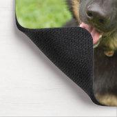 Portrait eines deutschen Hirten Mousepad (Ecke)