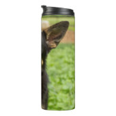 Portrait eines deutschen Hirten Thermosbecher (Nach rechts gedreht)