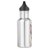 Portrait eines deutschen Schäferhunds, farbig geät Trinkflasche (Links)