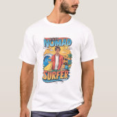 Portrait eines digitalen Nomad Surfer Typ T-Shirt (Vorderseite)