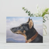 Portrait eines Doberman | Carl Reichert (Stehend Vorderseite)