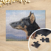 Portrait eines Doberman | Carl Reichert Puzzle