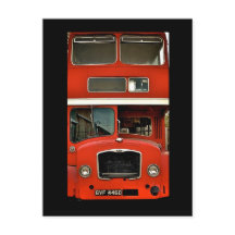 Portrait eines Doppeldeckers [Postkarte]