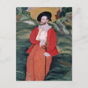 Portrait eines europäischen Seemanns, c.1590 Postkarte