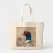 Portrait eines Fasans Jumbo Stoffbeutel (Vorne)