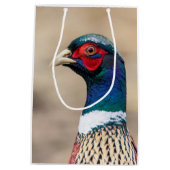 Portrait eines Fasans Mittlere Geschenktüte (Rückseite)