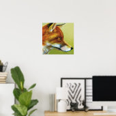 Portrait eines Fox Fine Art Poster Prints (Heimbüro)