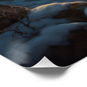 Portrait eines frostigen Freundes | Weihnachtsschn Poster (Ecke)