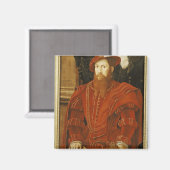 Portrait eines Gentleman des Englischen Gerichts Magnet (Vorderseite/Rückseite)