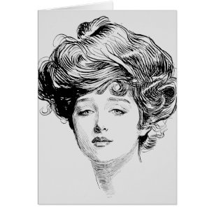 Portrait eines Gibson Girl, 1900