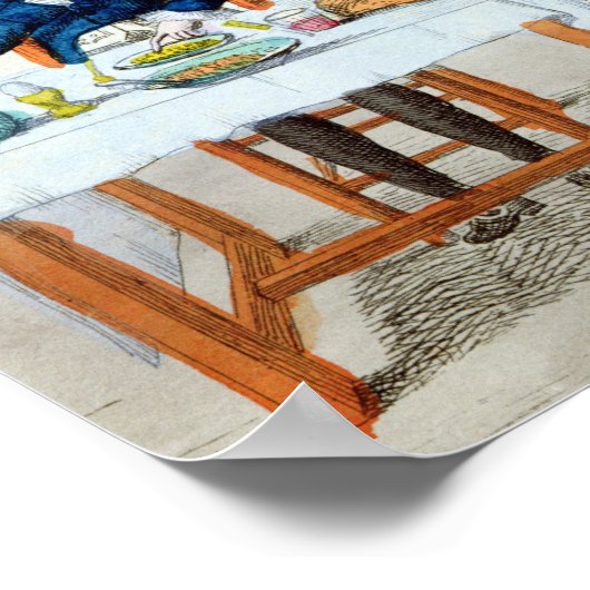 Portrait eines Gluttons Poster (Ecke)