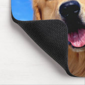 Portrait eines Goldenen Retriever Mousepad (Ecke)