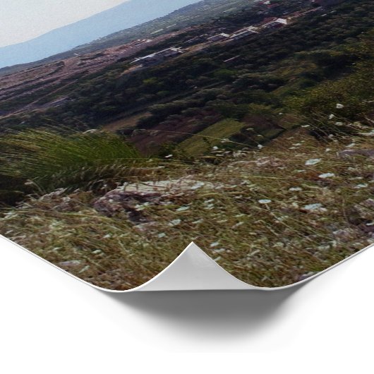 Portrait eines griechischen Dorfes Poster (Ecke)