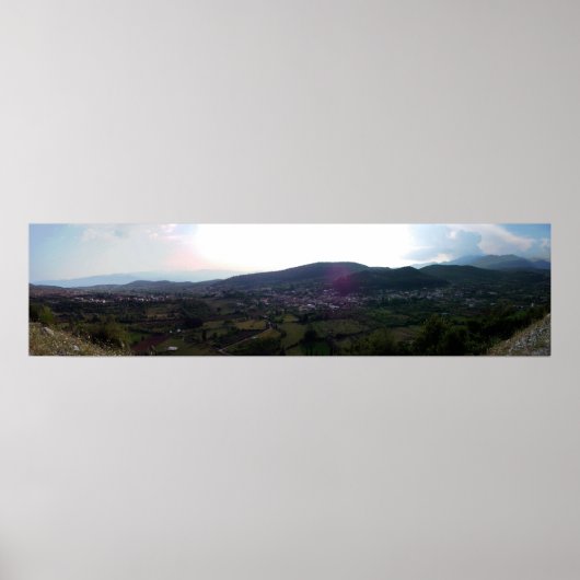 Portrait eines griechischen Dorfes Poster (Vorne)