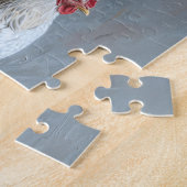 Portrait eines Hühners mit Eiern Puzzle (Seite)
