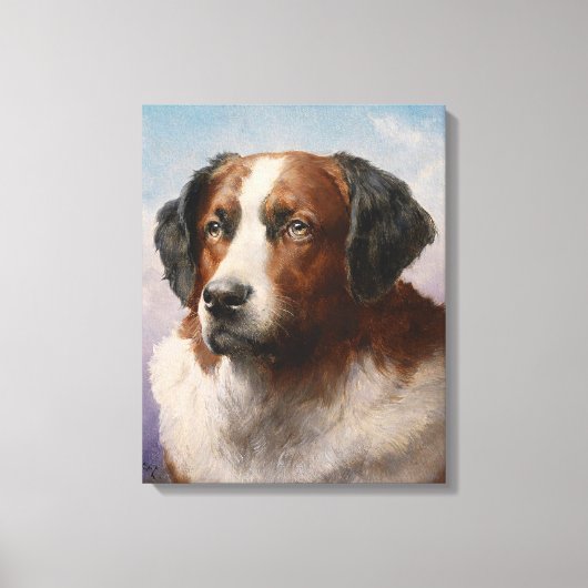 Portrait eines Hundes Leinwanddruck (Vorderseite)
