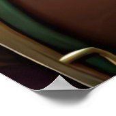 Portrait eines Hybrid-Orcs mit Halfling | Art der Poster (Ecke)