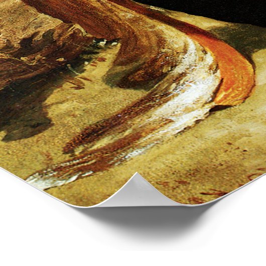 Portrait eines indischen Chefs Poster (Ecke)