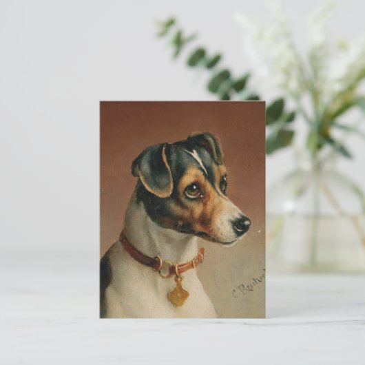 Portrait eines Jacks Russel Terrier | Carl Reicher Postkarte (Stehend Vorderseite)