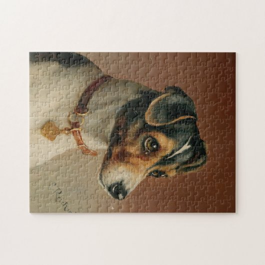 Portrait eines Jacks Russel Terrier | Carl Reicher Puzzle (Horizontal)
