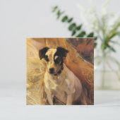 Portrait eines Jacks Russell Dog (Tierart) Karte (Stehend Vorderseite)