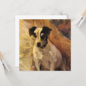 Portrait eines Jacks Russell Dog (Tierart) Karte (Vorderseite/Rückseite Beispiel)