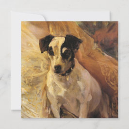 Portrait eines Jacks Russell Dog (Tierart) Karte