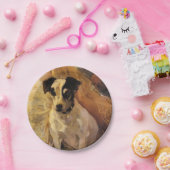 Portrait eines Jacks Russell Dog (Tierart) Pappteller (Party)