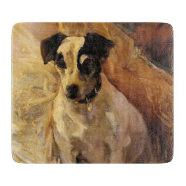 Portrait eines Jacks Russell Dog (Tierart) Schneidebrett