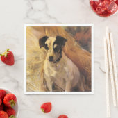 Portrait eines Jacks Russell Dog (Tierart) Serviette (Beispiel)
